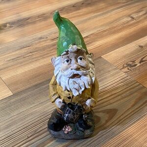 Mini Garden Gnome holding a watering can